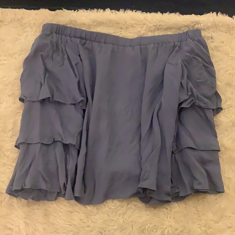 Ella Moss periwinkle blue off-the-shoulder top - Picture 7 of 8
